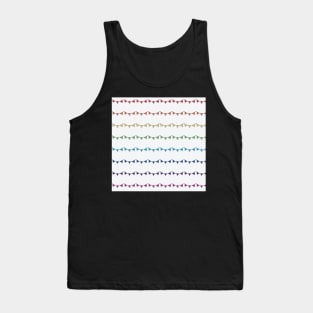 Rainbow bunting bright  (large) Tank Top